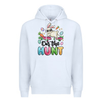 White on the hunt easter Premium Hoodie - MaliasSmallBusiness