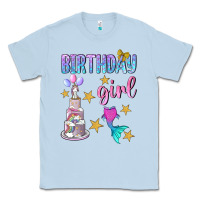 Dusty Blue birthday girl Classic Tee - BundleAndBundleShop