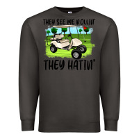 Smoke they see me rollin' they hattin' Premium Sweatshirt - Artiststas