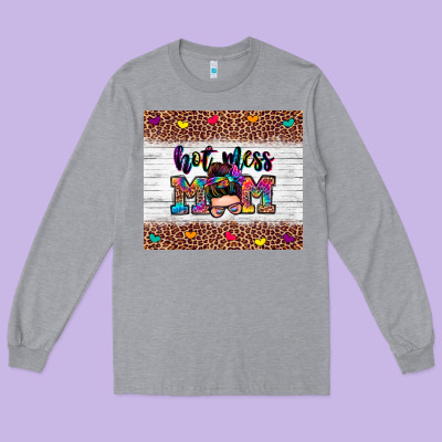 Long Sleeve Tee hot mess mom