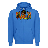 True Royal Black is beautiful juneteenth Zipper Hoodie - Zillion Design Studio