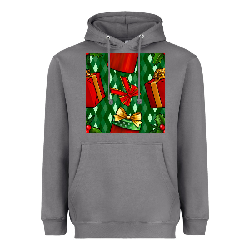 Christmas Surprise Gift Box Seamless Pattern Heavyweight Hoodie by BundleAndBundleShop | Teevron