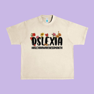Dslexia Awareness Month Urban Heavy Tee Designed By Maliassmallbusiness
