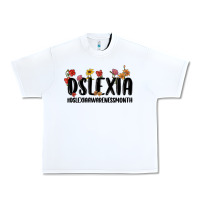 White dslexia awareness month Urban Heavy Tee - MaliasSmallBusiness