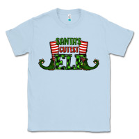 Dusty Blue santa's cutest elf christmas Classic Tee - RanaPortraitStore