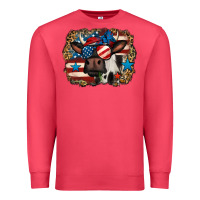 Cardinal 4th of july cow Premium Sweatshirt - Jasminsmagicworld