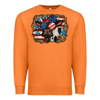 Carrot 4th of july cow Premium Sweatshirt - Jasminsmagicworld