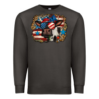 Smoke 4th of july cow Premium Sweatshirt - Jasminsmagicworld