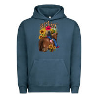 Pigment Midnight Navy actin up malias Urban Hoodie - MaliasSmallBusiness