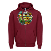 Burgundy Iowa State Map Zipper Hoodie - RanaPortraitStore