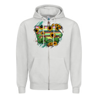 Dove Grey Iowa State Map Zipper Hoodie - RanaPortraitStore