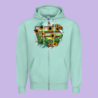 Iowa State Map Zipper Hoodie Designed By Ranaportraitstore