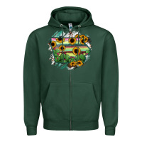 Sports Green Iowa State Map Zipper Hoodie - RanaPortraitStore