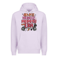 Lilac in my muscle mommy era Premium Hoodie - MaliasSmallBusiness