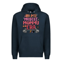 Navy in my muscle mommy era Premium Hoodie - MaliasSmallBusiness