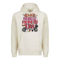 Oatmeal Heather in my muscle mommy era Premium Hoodie - MaliasSmallBusiness