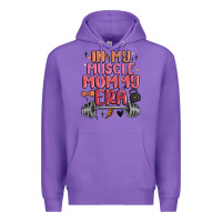 Purple in my muscle mommy era Premium Hoodie - MaliasSmallBusiness