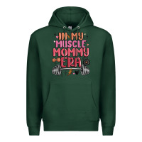 Sports Green in my muscle mommy era Premium Hoodie - MaliasSmallBusiness