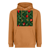 Meerkat christmas ornaments seamless  pattern Heavyweight Hoodie - BundleAndBundleShop