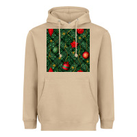 Mushroom christmas ornaments seamless  pattern Heavyweight Hoodie - BundleAndBundleShop