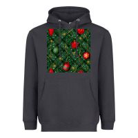 Smoke christmas ornaments seamless  pattern Heavyweight Hoodie - BundleAndBundleShop