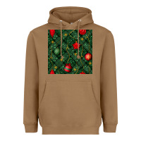 Toasted Coconut christmas ornaments seamless  pattern Heavyweight Hoodie - BundleAndBundleShop