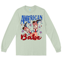 Matcha American babe 4th july Long Sleeve Tee - texasbilliewilder