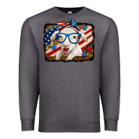 Charcoal Heather 4th of july baby sheep Premium Sweatshirt - Jasminsmagicworld