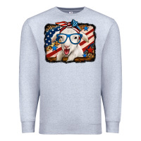 Heather Grey 4th of july baby sheep Premium Sweatshirt - Jasminsmagicworld