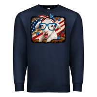 Navy 4th of july baby sheep Premium Sweatshirt - Jasminsmagicworld