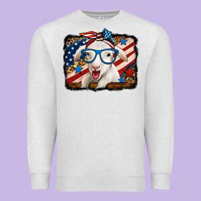 4th Of July Baby Sheep Premium Sweatshirt Designed By Jasminsmagicworld