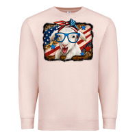 Pale Pink 4th of july baby sheep Premium Sweatshirt - Jasminsmagicworld