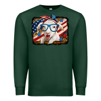 Sports Green 4th of july baby sheep Premium Sweatshirt - Jasminsmagicworld