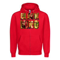 Red Black king juneteenth Zipper Hoodie - Zillion Design Studio