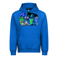 Cobalt wrestling coffee cups Urban Hoodie - NancyCooperArtShop