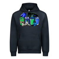 Navy wrestling coffee cups Urban Hoodie - NancyCooperArtShop