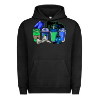 Pigment Black wrestling coffee cups Urban Hoodie - NancyCooperArtShop