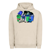 Pigment French Oak wrestling coffee cups Urban Hoodie - NancyCooperArtShop