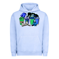 Pigment Grape Ice wrestling coffee cups Urban Hoodie - NancyCooperArtShop
