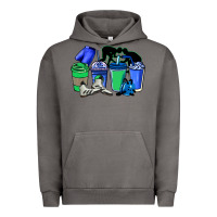 Pigment Tornado wrestling coffee cups Urban Hoodie - NancyCooperArtShop