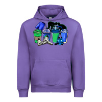 Tulip wrestling coffee cups Urban Hoodie - NancyCooperArtShop