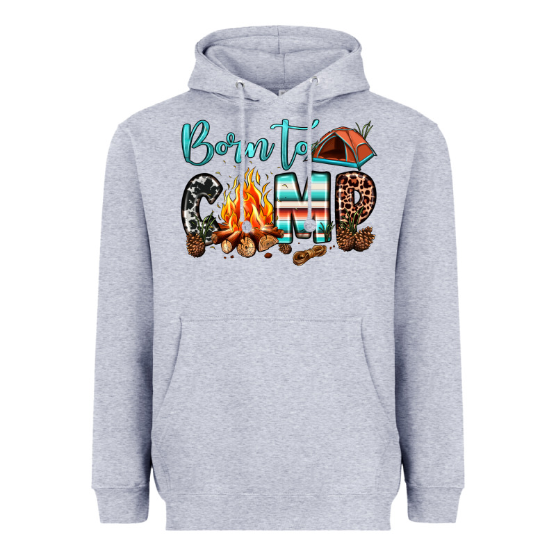 Born To Camp Heavyweight Hoodie by JahusDesignShop | Teevron