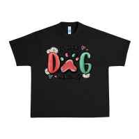 Black crazy dog lady Urban Heavy Tee - MaliasSmallBusiness