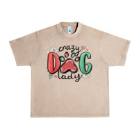 French Oak crazy dog lady Urban Heavy Tee - MaliasSmallBusiness