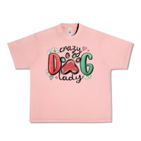 Salmon crazy dog lady Urban Heavy Tee - MaliasSmallBusiness