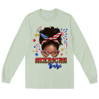 Matcha American babe afro messy bun Long Sleeve Tee - texasbilliewilder