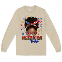 Mushroom American babe afro messy bun Long Sleeve Tee - texasbilliewilder