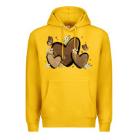 Lemon melanin hearts Premium Hoodie - MaliasSmallBusiness