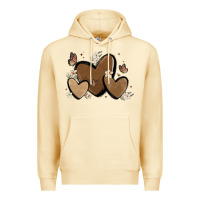 Pina Colada melanin hearts Premium Hoodie - MaliasSmallBusiness