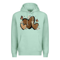 Seafoam melanin hearts Premium Hoodie - MaliasSmallBusiness